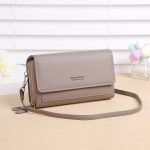 Wholesale Solid Color Touch Screen Mobile Phone Bag Crossbody Bag Purse - Image 11