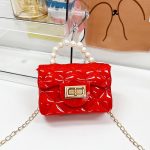 Wholesale Women Fashion Jelly Color Contrast Pearl Handbag - Image 21