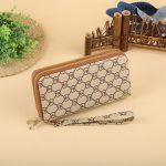 Women Fashion Long Frosted Double Zipper Gradient Multi-Card Position Purses - Image 12