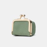 Women Fashion Casual Solid Color Genuine Leather Mini Coin Wallet - Image 10