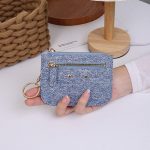 Women Fashion Solid Color Mini Card Holder Wallet - Image 12