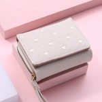 Women Fashion Embroidered Heart Tri-Fold Zipper Wallet - Image 20