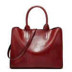Women Simple Portable Square Tote PU Handbag - Image 10