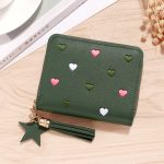Wholesale Women Fashion Casual Heart Pattern PU Zipper Wallets - Image 12