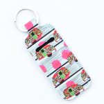 Women Personalized Creative Leopard Flower Butterfly Perfum Bottle Keychain Bag - Image 9