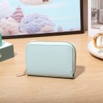 Wholesale Fashion Simple Solid Color Litchi Pattern Multi Card Wallet - Image 10