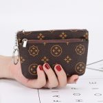 Wholesale Women Fashion Solid Color Leather Card Bag Zipper Wallet - Image 12
