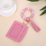 Wholesale Fashion Printed Silicone Bead Tassels Bracelet Pu Leather Wallet - Image 11