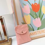 Women Fashionable Simple Macaroon Solid Color Canvas Mini Crossbody Bag - Image 12