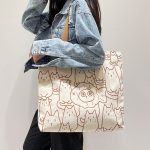 Wholesale Women'S Fashion Anime Large Capacity Canvas Tote Bag - Image 34