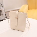 Wholesale Women Fashionable Simple Solid Color Square Zipper Mini Single Shoulder Crossbody Bucket Bag - Image 12
