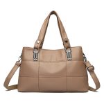 Wholesale Wome Fashion Simple Solid Color Multi-Layer Large Capacity Handag - Image 7