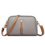 Vintage Women Double Zipper Crossbody Bag - Image 12
