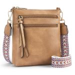 Women Multi-Zipper Pocket Vertical Crossbody Bag - Image 9