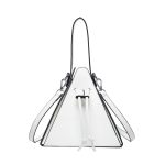 Women Fashion Solid Color Drawstring Triangle Handle Crossbody Bag - Image 12