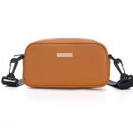 Women Fashionable Simple Solid Color Square PU Crossbody Bag - Image 5