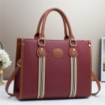 Women Fashion Casual Color Block Large Capacity Handbag - Image 7
