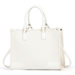 Wholesale Women Fashion Casual Color Block Large Capacity Handbag - Image 9