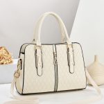 Wholesale Women Fashion Colorblock Large Capacity Zipper Handbag - Image 8