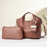 Wholesale Women Fashion Casual Solid Color Cowhide Pattern Large Capacity Handbag - Image 8