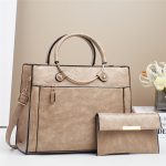 Wholesale Women Fashion Casual Solid Color Bag Large-Capacity Handbag Set - Image 8