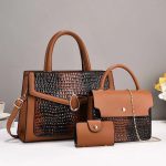 Wholesale Women Elegant Stone-Print Large-Capacity Handbag Sets - Image 8