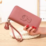 Wholesale Women Fashion Solid Color Cartoon Cat Tassel Zipper Long Purses - Image 13