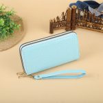 Women Fashion Simple Woven Zipper Long Purses - Image 13