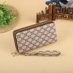 Women Fashion Long Frosted Double Zipper Gradient Multi-Card Position Purses - Image 13