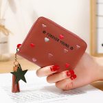 Women Fashion Cartoon Multicolor Heart Tassel Zipper Mini Wallet - Image 13