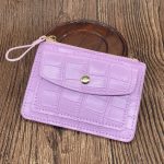 Women Fashion Candy Color Crocodile Multi-Card Wallet - Image 13