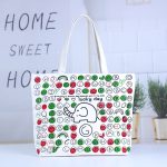 Wholesale Women Fashion Casual Printed Large Capacity Canvas Beach Bag - Image 13