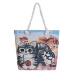 Wholesale Fashion Cartoon Jacquard Canvas Tote Bag - Image 12