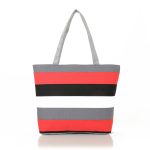 Wholesale Women Fashion Canvas Stripe Tote Bag - Image 29
