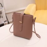 Wholesale Women Fashionable Simple Solid Color Square Zipper Mini Single Shoulder Crossbody Bucket Bag - Image 13