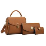 Wholesale Elegant Solid Color Large Capacity Handbag Set - Image 9