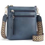 Women Multi-Zipper Pocket Vertical Crossbody Bag - Image 10