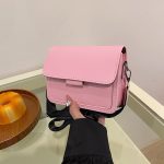 Wholesale Women Fashion Casual Solid Color Wide Strap Square Crossbody Bag - Image 12