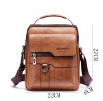 Wholesale Men Fashion Casual Retro PU Crossbody Bag - Image 8