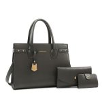 Wholesale Women Fashion Casual Simple Solid Color Handbag Three-Piece Bag Set - Image 8