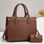 Wholesale Women Fashion Casual Simple Bag Large Capacity Multi-Piece Handbag Set - Image 9