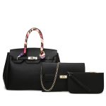 Wholesale Women Retro Litchi Handbag Sets - Image 8