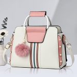 Wholesale Women Fashion Large Capacity Stitching Handbag - Image 13