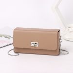 Women Fashion Casual Simple Solid Color Chain Small Square Shoulder Bag - Image 12