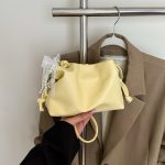 Wholesale Women Fashion Casual Solid Color Lace Pearl Pendant Shoulder Bag - Image 8