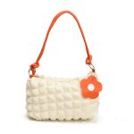Wholesale Women Fashion Casual Solid Color Pleated Clouds Large Capacity Shoulder Bag - Image 13