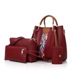 Women Fashion Retro Handbag Four-Piece Bag Set - Image 12
