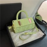 Women Fashion Casual Solid Color Pu Rectangular Shoulder Bag - Image 12