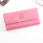 Wholesale Women Casual Stitching Clamshell Design Solid Color Purse - Image 12