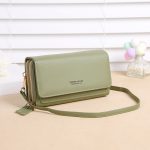 Wholesale Solid Color Touch Screen Mobile Phone Bag Crossbody Bag Purse - Image 12